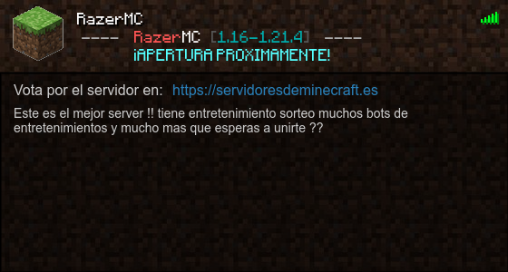 RazerMC Servidor de Minecraft - ServidoresDeMinecraft.ES