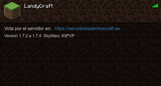 LandyCraft Servidor de Minecraft - ServidoresDeMinecraft.ES