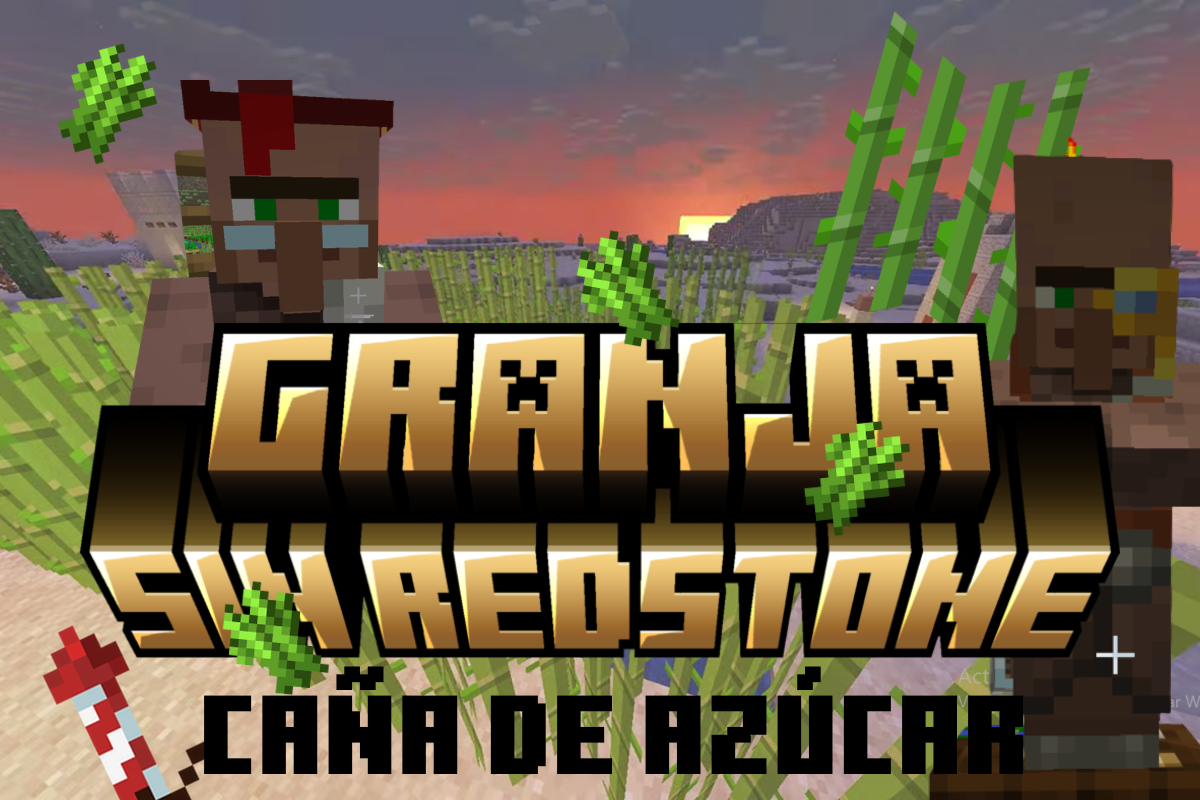 Imagen de Cómo hacer una granja de caña de azúcar sin redstone en Minecraft
